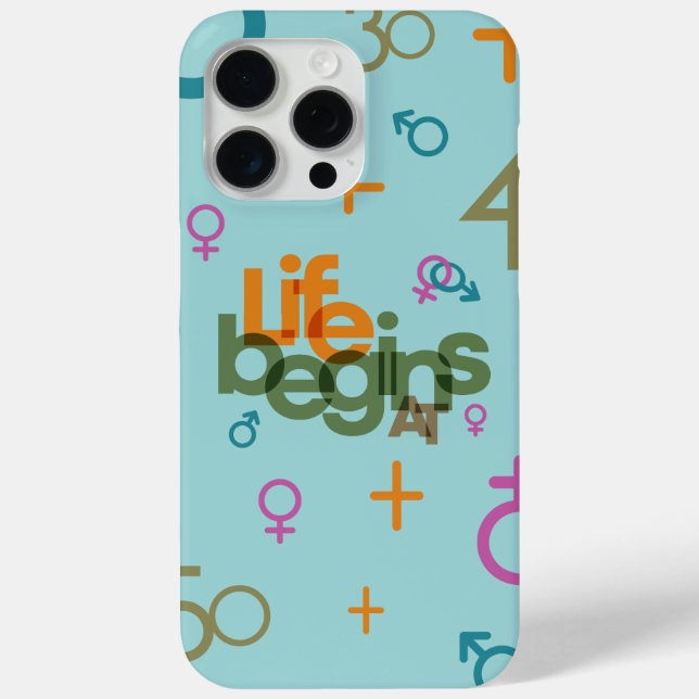 Life Begins At (Customise) | Case-Mate iPhone Case (Back)