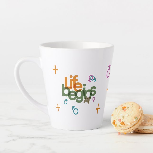 Life Begins At (Customise) | Latte Mug (In Situ)