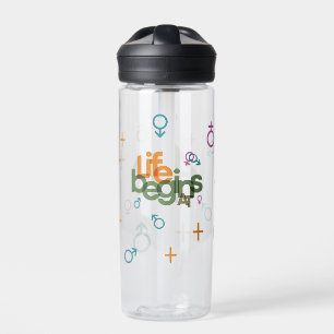 Life Begins At (Customise) Water Bottle