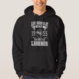 Life Begins At Fifty 1955 The Birth Of Legends Hoodie