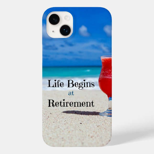 Life Begins at Retirement Case-Mate iPhone Case (Back)