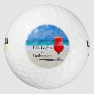 Life Begins at Retirement Golf Balls