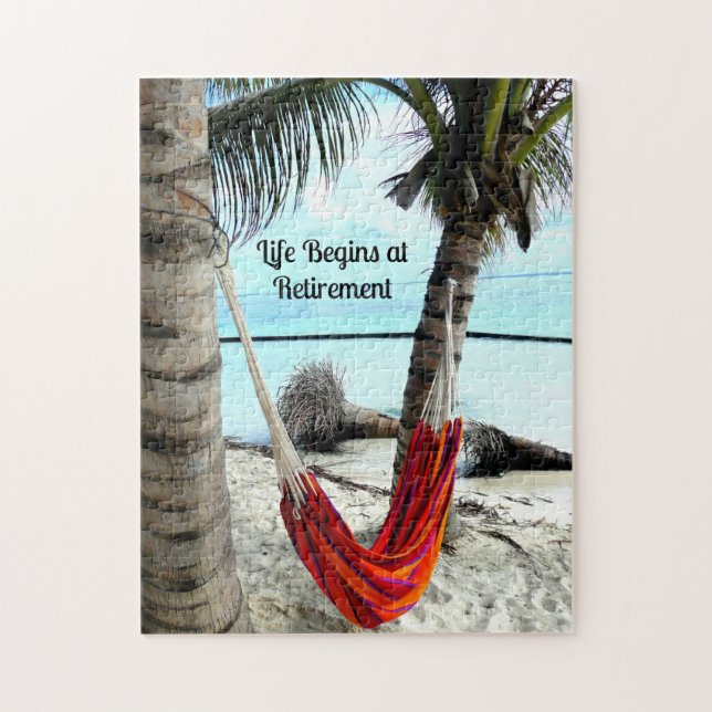 Life Begins at Retirement - Jigsaw Puzzle (Vertical)