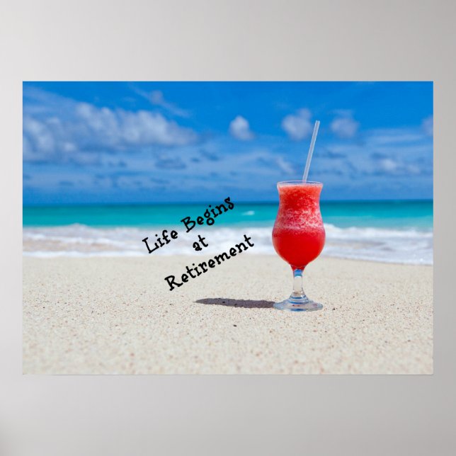 Life Begins at Retirement Poster (Front)