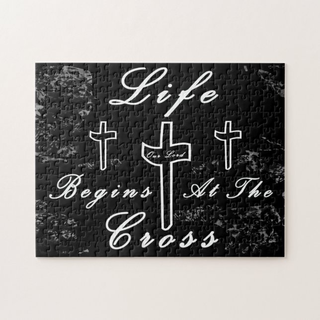 Life begins at the cross  jigsaw puzzle (Horizontal)