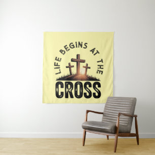 Life begins at the Cross Tapestry
