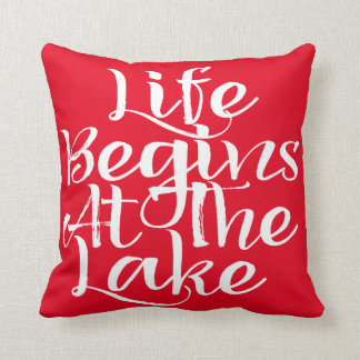 Life Begins At The Lake Cushion