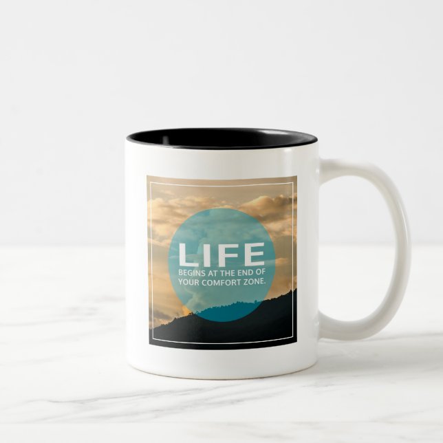 Life Begins Two-Tone Coffee Mug (Right)