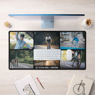 Life Behind Bars Personalise Images Bicycle Lovers Desk Mat
