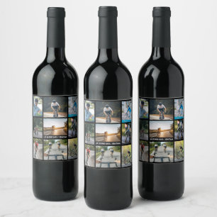 Life Behind Bars Personalise Images Bicycle Lovers Wine Label