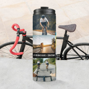 Life Behind Bars Personalize Images Bicycle Lovers Thermal Tumbler