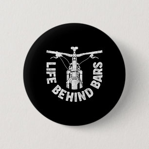 Life Behind Rs Mountain Biking Vintage Bicycle Bik 6 Cm Round Badge