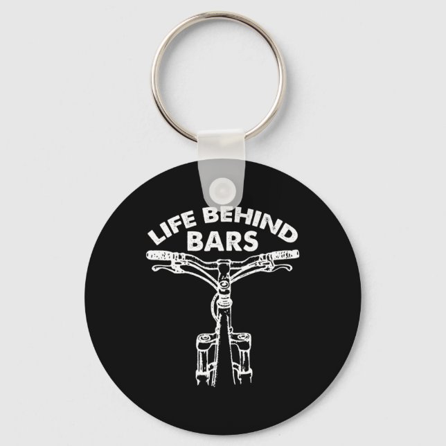 Life Behind Rs Mountainbike Gift  Key Ring (Front)