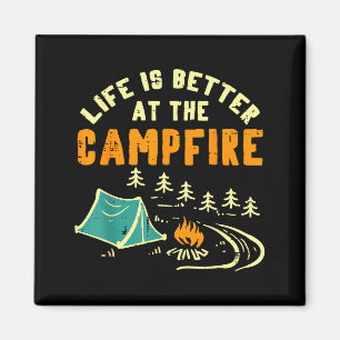 Life Better Campfire Camng Camper Boys Girl Kids M Magnet