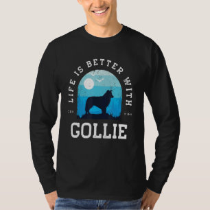 Life Better Gollie Vintage Blue Dog Mom Dad T-Shirt