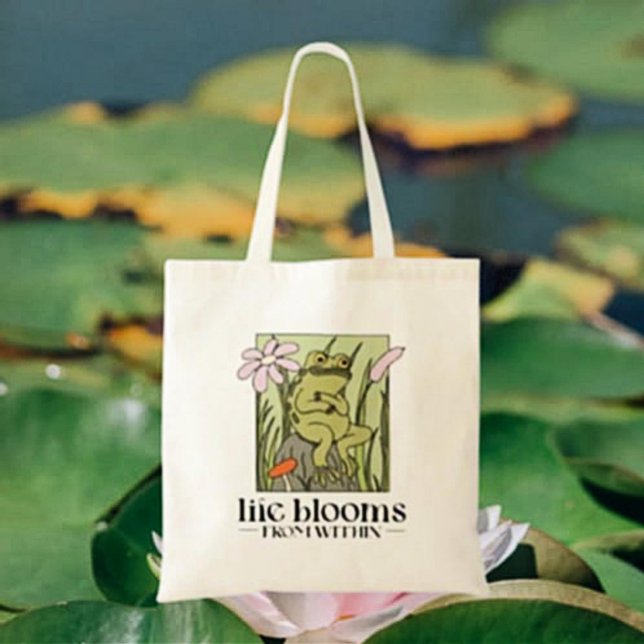 Life Blossoms From Within Tote Bag (Creator Uploaded)
