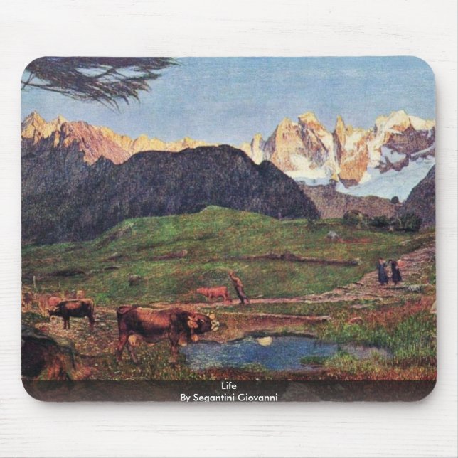 Life By Segantini Giovanni Mouse Mat (Front)