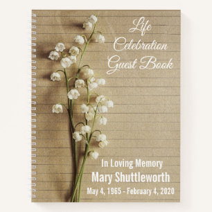 Life Celebration Floral Guest Book