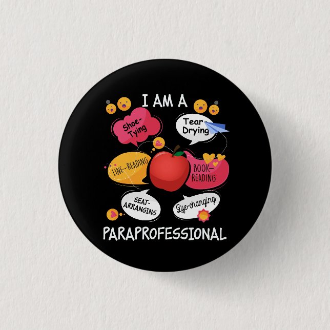 Life Changing Paraprofessional - Para Squad Parapr 3 Cm Round Badge (Front)