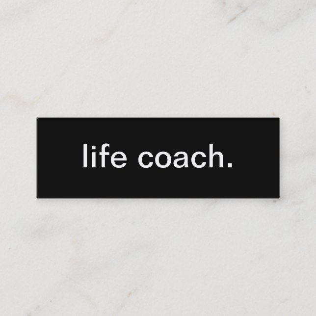 Life Coach Business Card (Front)