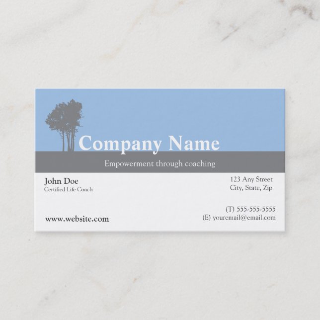 Life Coach Business Card (Front)