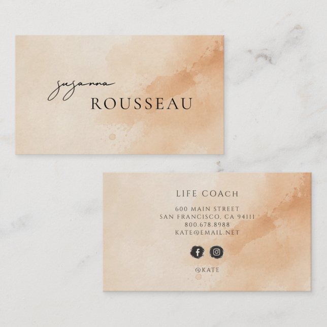 Life Coach Business Card (Front/Back)
