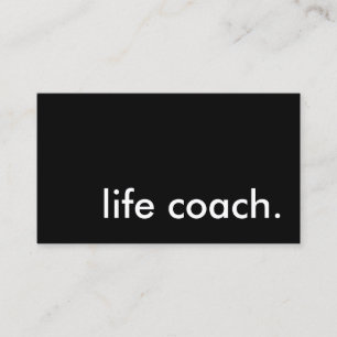 life coach. business card
