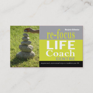 Life Coach Centre Personal Goals Motivational Business Card