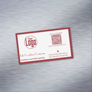 Life Coach Company Logo Business Card Magnet