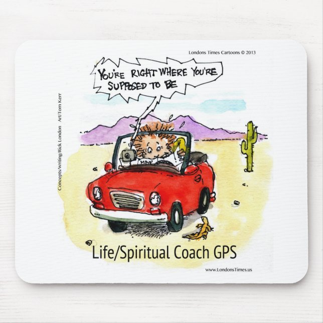 Life Coach GPS Mouse Mat (Front)