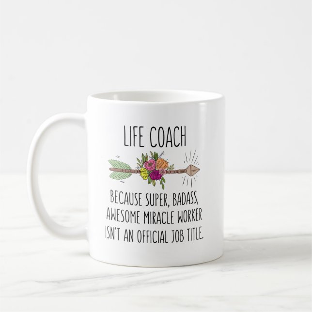 Life Coach Mentor Gift Idea Coffee Mug (Left)