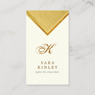 Life Coach Personal Services Elegant Gold Point Business Card