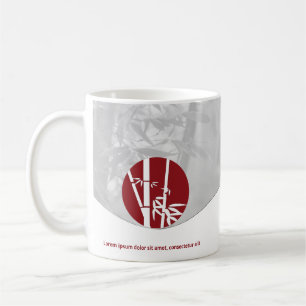 Life Coach Red & Grey Promotional Product Coffee Mug