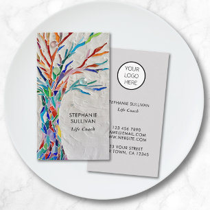 Life Coach Your Logo Tree Of Life Business Card