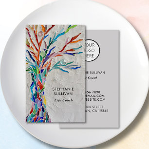 Life Coach Your Logo Tree Of Life Business Card