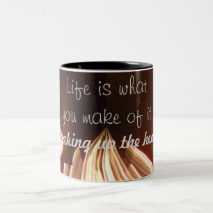 Life Coffee Two-Tone Coffee Mug