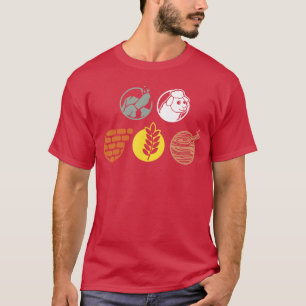 Life Components Brick Wood Rock Wheat Sheep boy T-Shirt