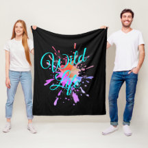 "LIFE" Cool Motivational Fleece Blanket