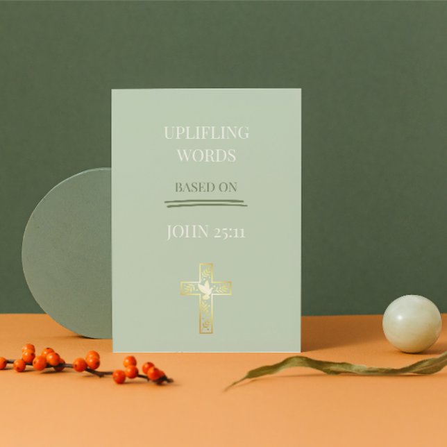 Life Does Not End Here – John 25:11 Christian Card (He Is Alive — Share the Joy of Easter with Loved Ones)