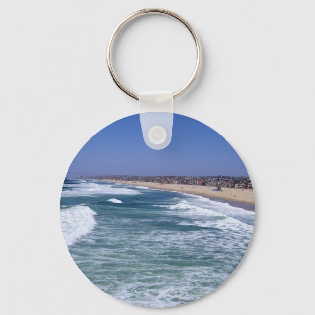 Life Enjoyment - Hermosa Beach California Key Ring (Front)