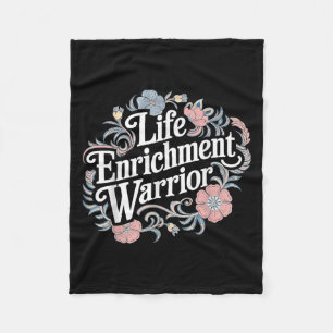 Life Enrichment Warrior Activity Istant Fleece Blanket