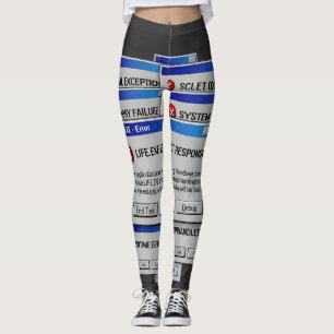 Life.exe Is Not Responding Funny Existential Error Leggings