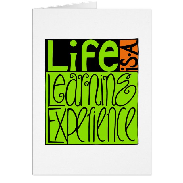 Life Experience Card (Front)