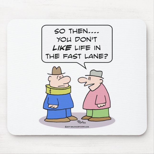 life fast lane neck brace like mouse mat (Front)