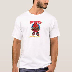 Life Flex Street Fox – Urban Animal Streetwear Gra T-Shirt
