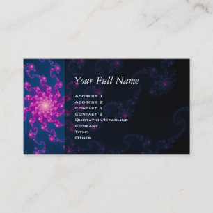 Life Flower Fractal Art Business Card