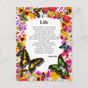 Life - Flower Garden Postcard