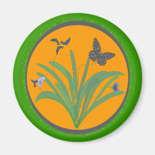 Life Flowers Magnet