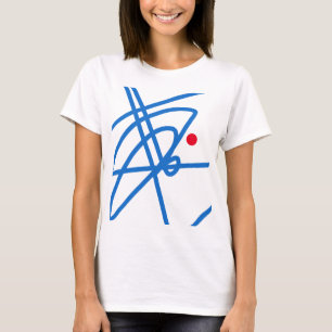 Life Focus Abstract Art Red Dot T-Shirt Top