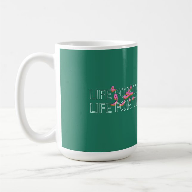 Life for Those Who Dare Retro Mug (Left)